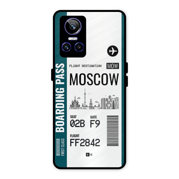 Moscow Boarding Pass Metal Back Case for Realme GT Neo 3