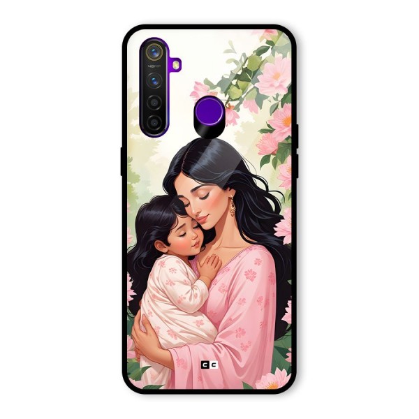Mother Love Glass Back Case for Realme 5 Pro