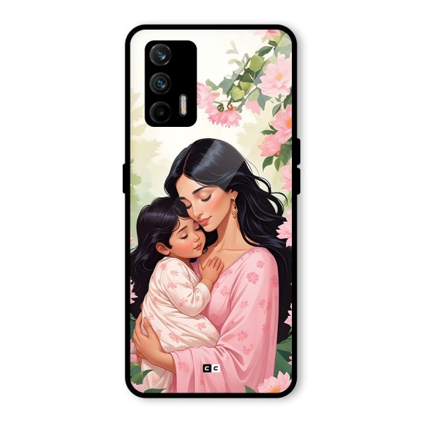 Mother Love Glass Back Case for Realme X7 Max