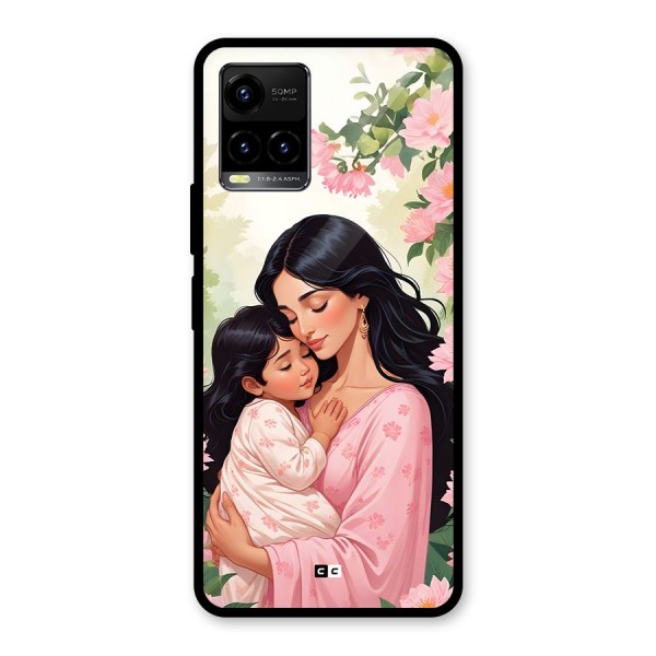 Mother Love Glass Back Case for Vivo Y21G