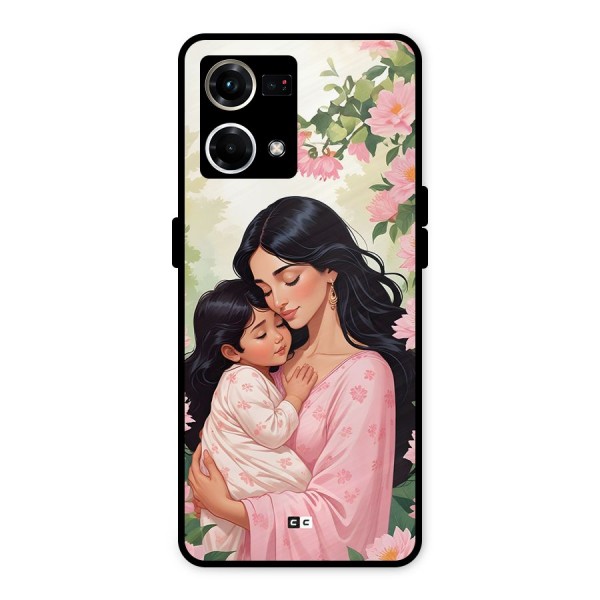 Mother Love Metal Back Case for Oppo F21 Pro 4G