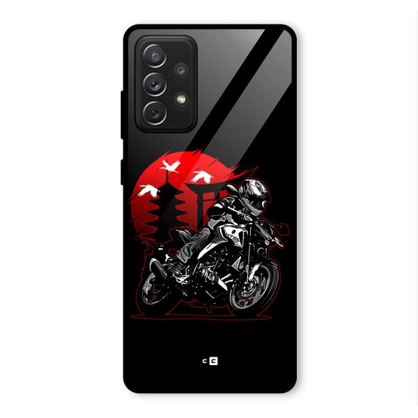 Moto Lean Glass Back Case for Galaxy A72