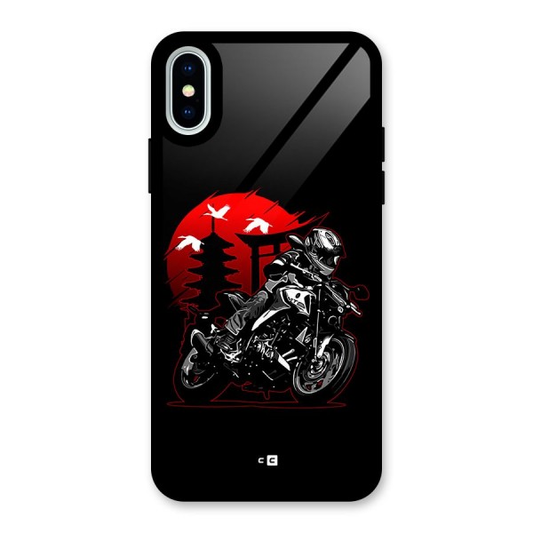 Moto Lean Glass Back Case for iPhone X