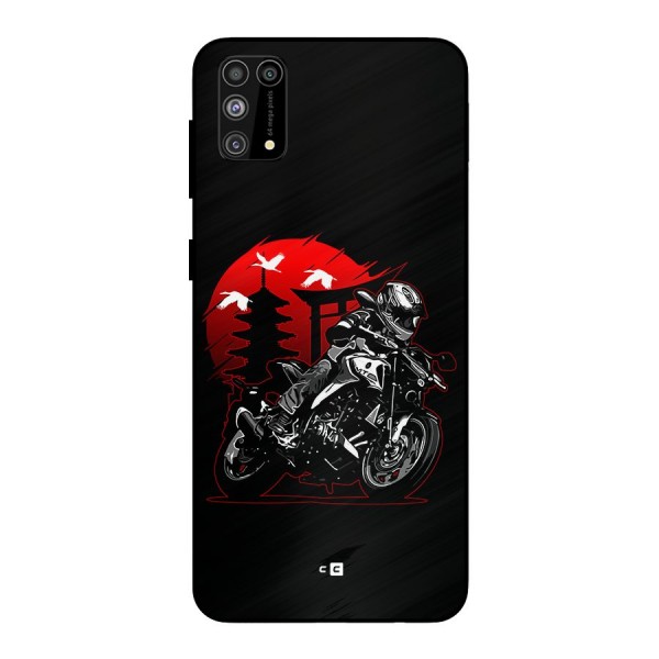 Moto Lean Metal Back Case for Galaxy M31