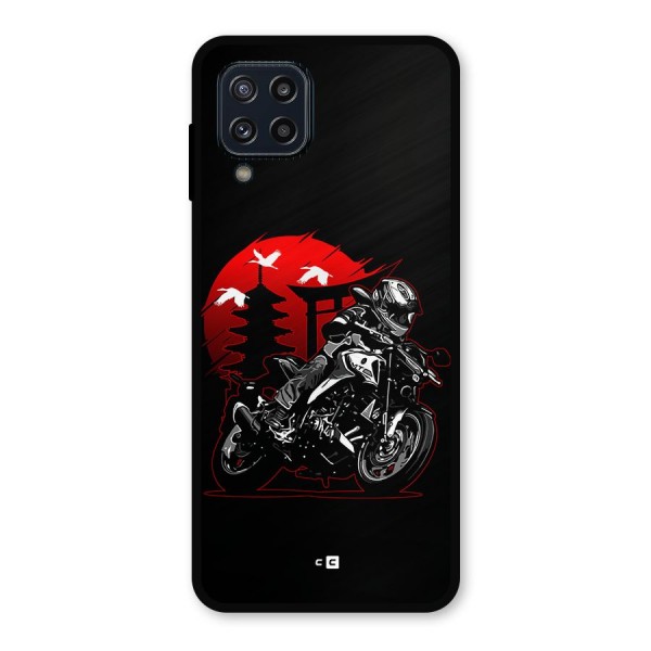 Moto Lean Metal Back Case for Galaxy M32