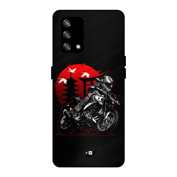 Moto Lean Metal Back Case for Oppo F19s