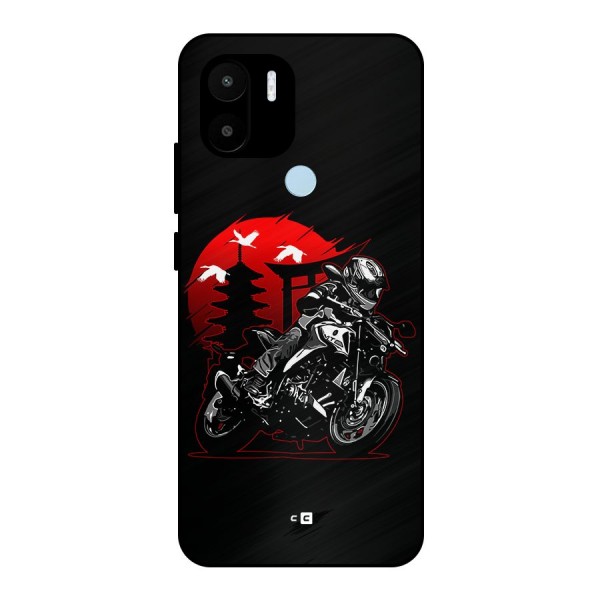 Moto Lean Metal Back Case for Redmi A1 Plus