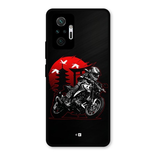 Moto Lean Metal Back Case for Redmi Note 10 Pro