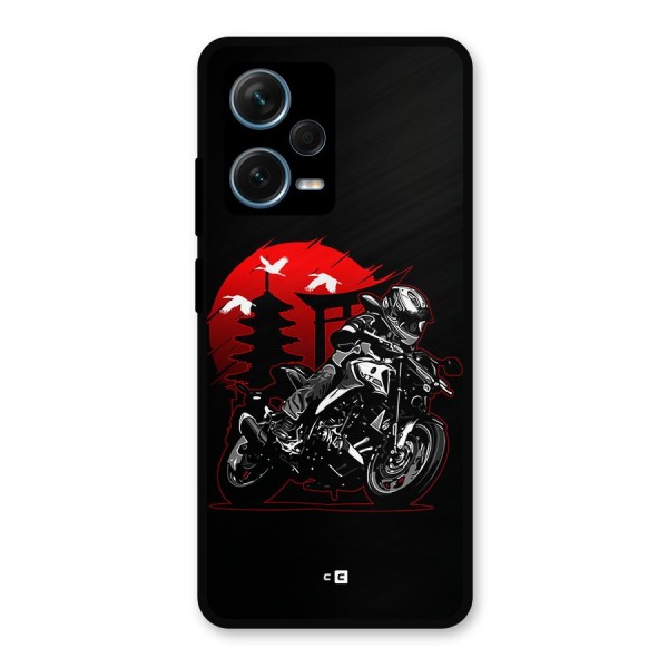 Moto Lean Metal Back Case for Redmi Note 12 Pro Plus 5G