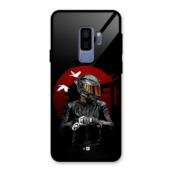 Moto Rider Ready Glass Back Case for Galaxy S9 Plus