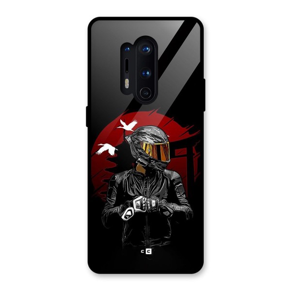 Moto Rider Ready Glass Back Case for OnePlus 8 Pro