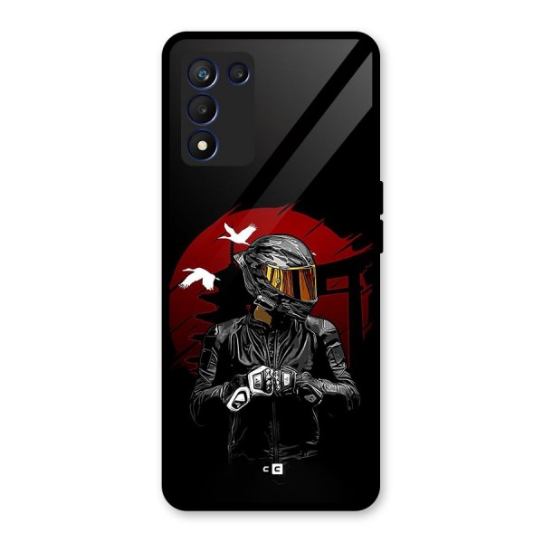 Moto Rider Ready Glass Back Case for Realme 9 5G Speed