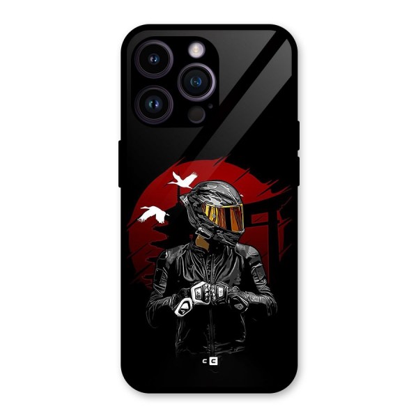 Moto Rider Ready Glass Back Case for iPhone 14 Pro Max