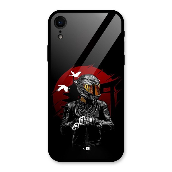 Moto Rider Ready Glass Back Case for iPhone XR