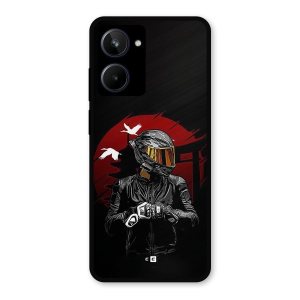 Moto Rider Ready Metal Back Case for Realme 10