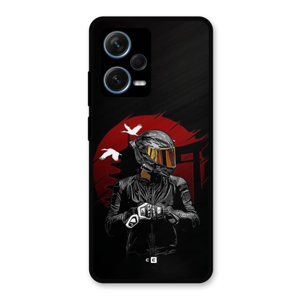 Moto Rider Ready Metal Back Case for Redmi Note 12 Pro Plus 5G