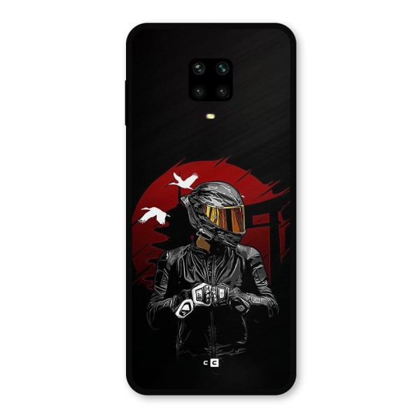 Moto Rider Ready Metal Back Case for Redmi Note 9 Pro Max