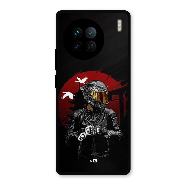 Moto Rider Ready Metal Back Case for Vivo X90