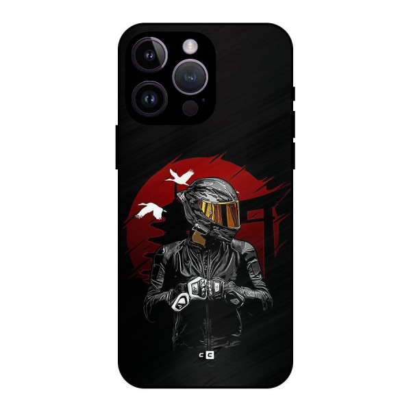 Moto Rider Ready Metal Back Case for iPhone 14 Pro Max