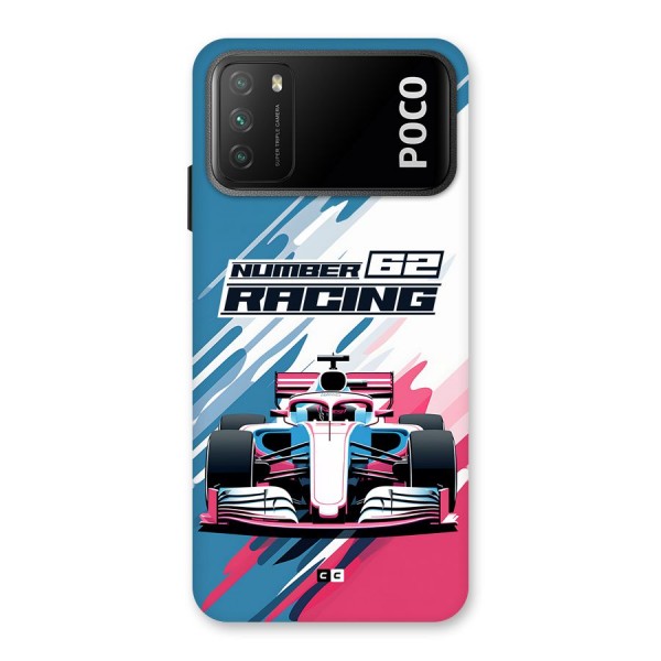 Motor Racing Back Case for Poco M3