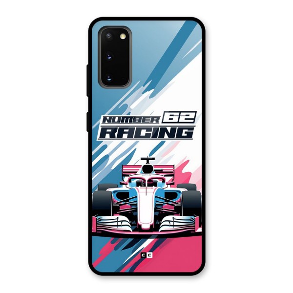Motor Racing Glass Back Case for Galaxy S20