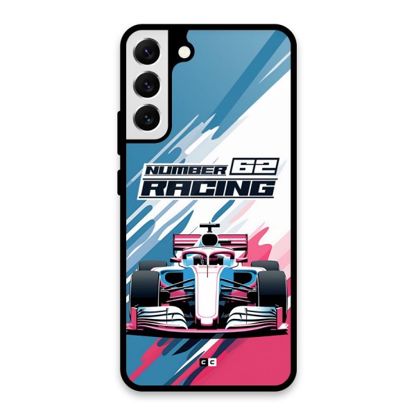 Motor Racing Glass Back Case for Galaxy S22 Plus 5G