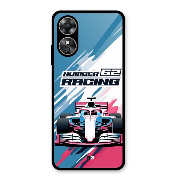 Motor Racing Glass Back Case for Oppo A17