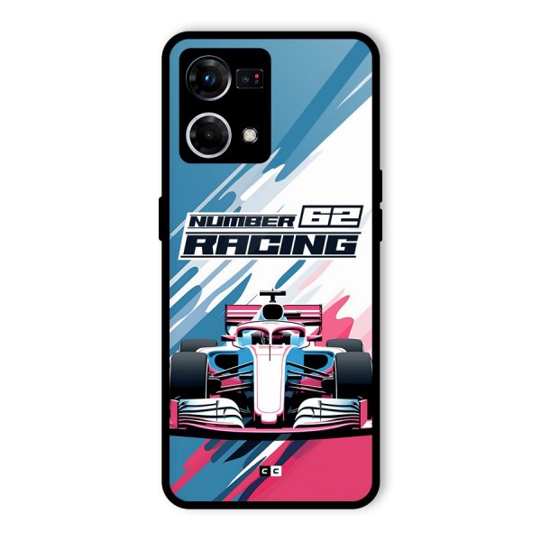 Motor Racing Glass Back Case for Oppo F21s Pro 4G