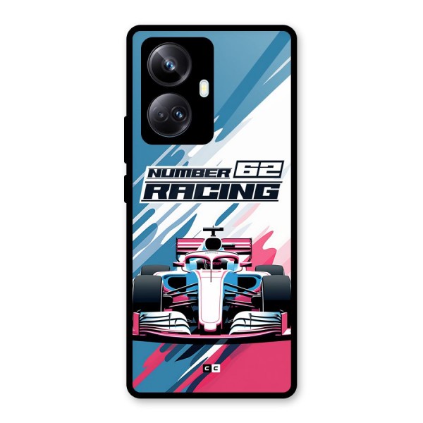 Motor Racing Glass Back Case for Realme 10 Pro Plus