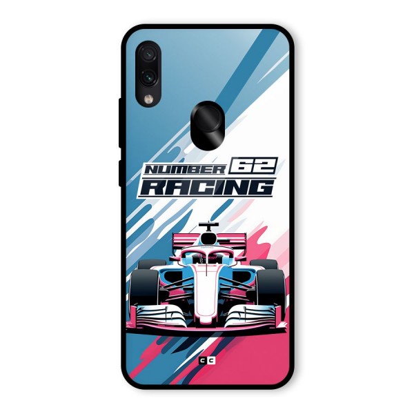 Motor Racing Glass Back Case for Redmi Note 7S