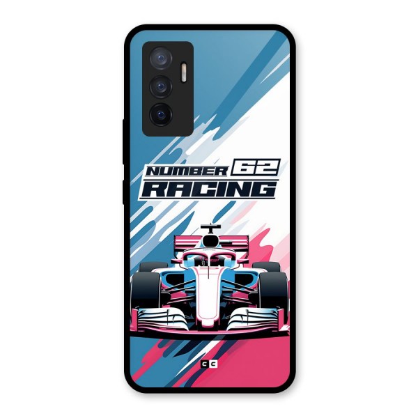Motor Racing Glass Back Case for Vivo V23e
