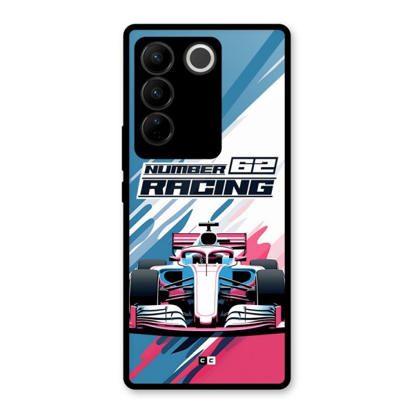 Motor Racing Glass Back Case for Vivo V27