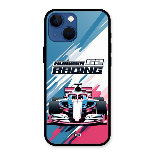 Motor Racing Glass Back Case for iPhone 13 Mini
