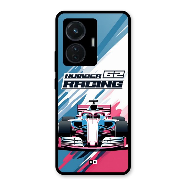 Motor Racing Glass Back Case for iQOO Z6 44W