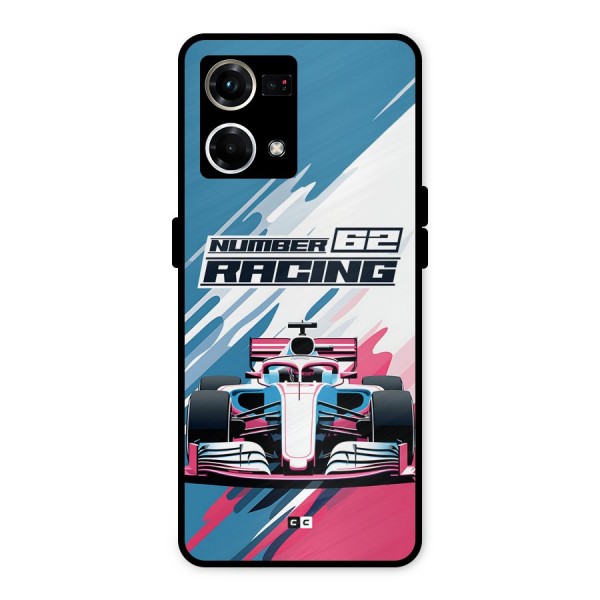Motor Racing Metal Back Case for Oppo F21 Pro 4G