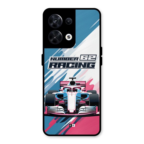 Motor Racing Metal Back Case for Oppo Reno8 5G