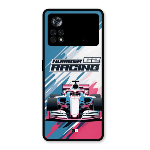 Motor Racing Metal Back Case for Poco X4 Pro 5G