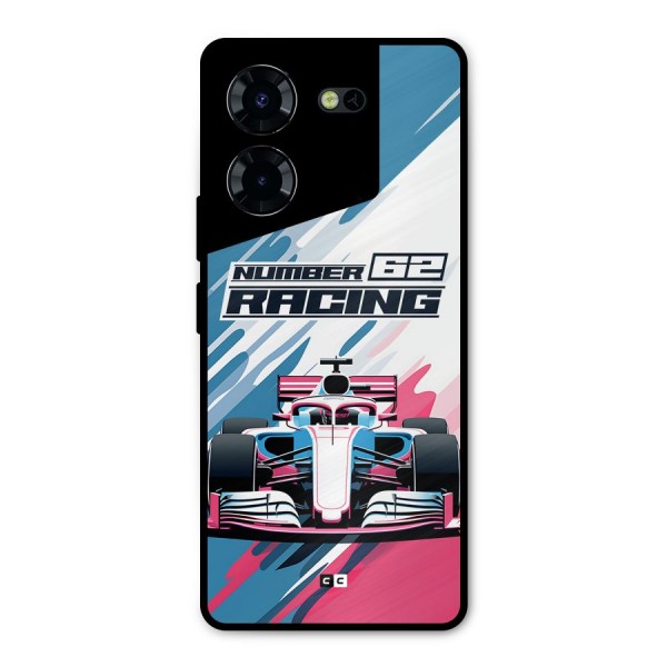 Motor Racing Metal Back Case for Tecno Pova 5 Pro 5G