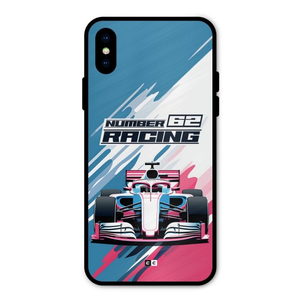 Motor Racing Metal Back Case for iPhone XS