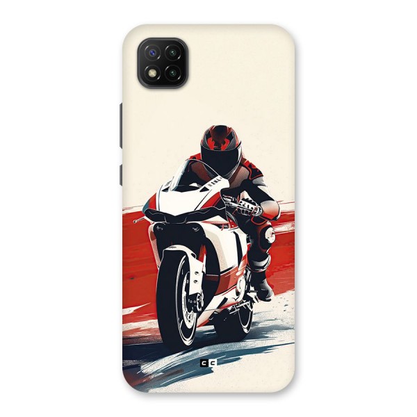 Motosport Rider Back Case for Poco C3