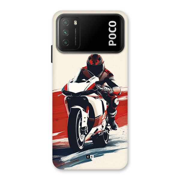 Motosport Rider Back Case for Poco M3