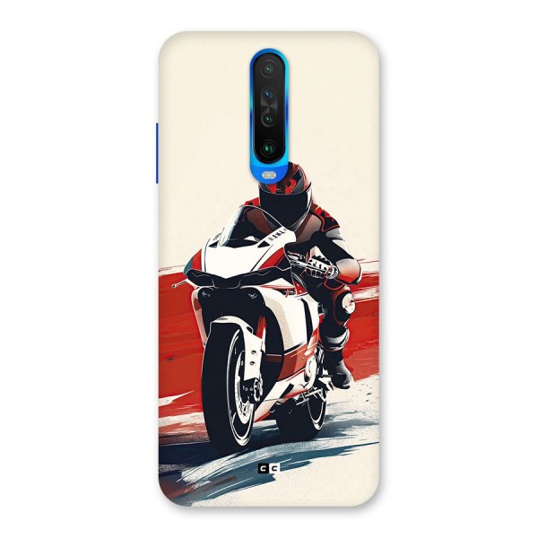 Motosport Rider Back Case for Poco X2