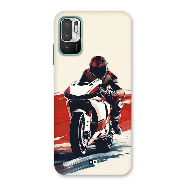 Motosport Rider Back Case for Redmi Note 10T 5G