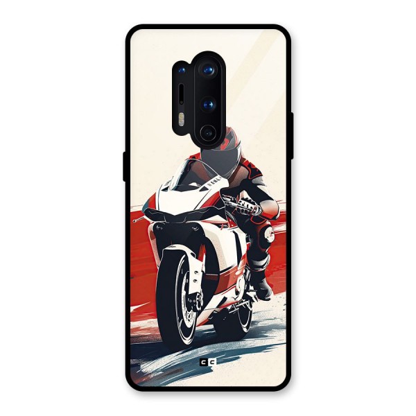 Motosport Rider Glass Back Case for OnePlus 8 Pro