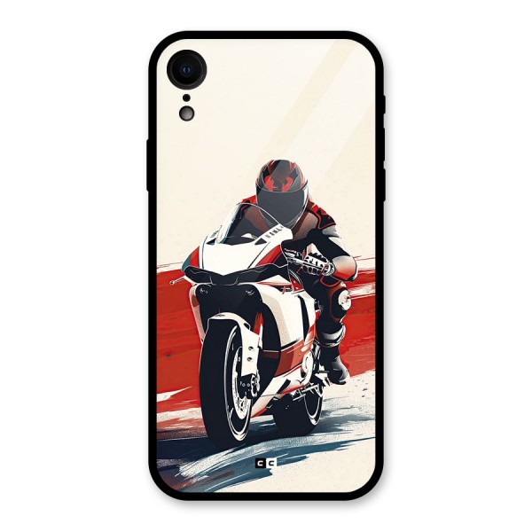 Motosport Rider Glass Back Case for iPhone XR