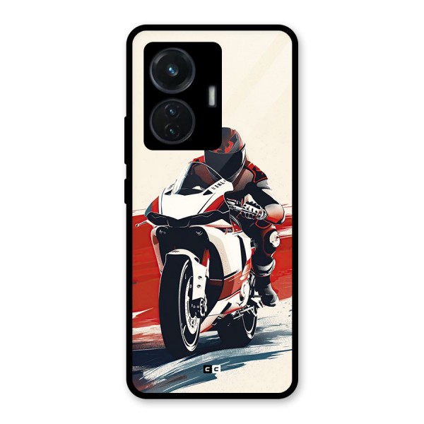 Motosport Rider Glass Back Case for iQOO Z6 44W