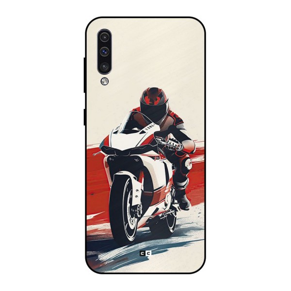 Motosport Rider Metal Back Case for Galaxy A30s