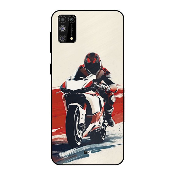 Motosport Rider Metal Back Case for Galaxy F41