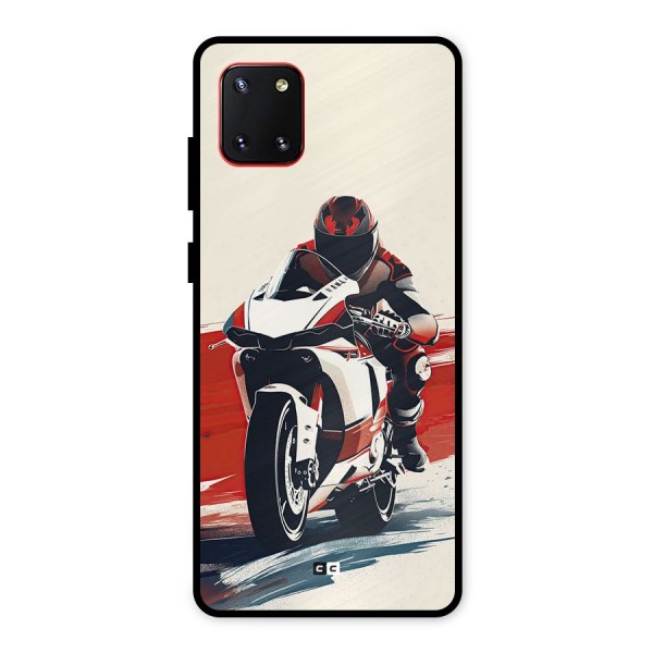Motosport Rider Metal Back Case for Galaxy Note 10 Lite
