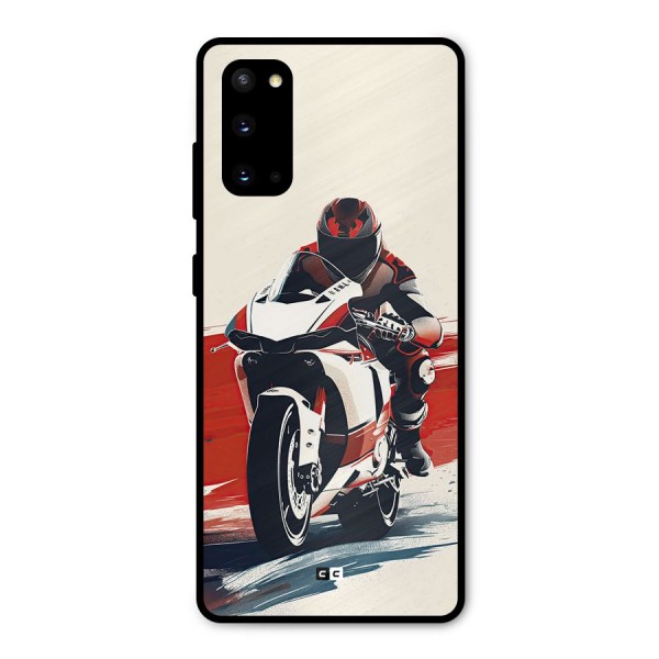 Motosport Rider Metal Back Case for Galaxy S20